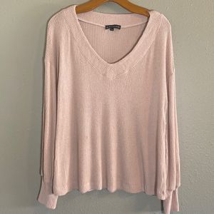 GIBSONLOOK- Nordstrom, cozy pink v neck sweater